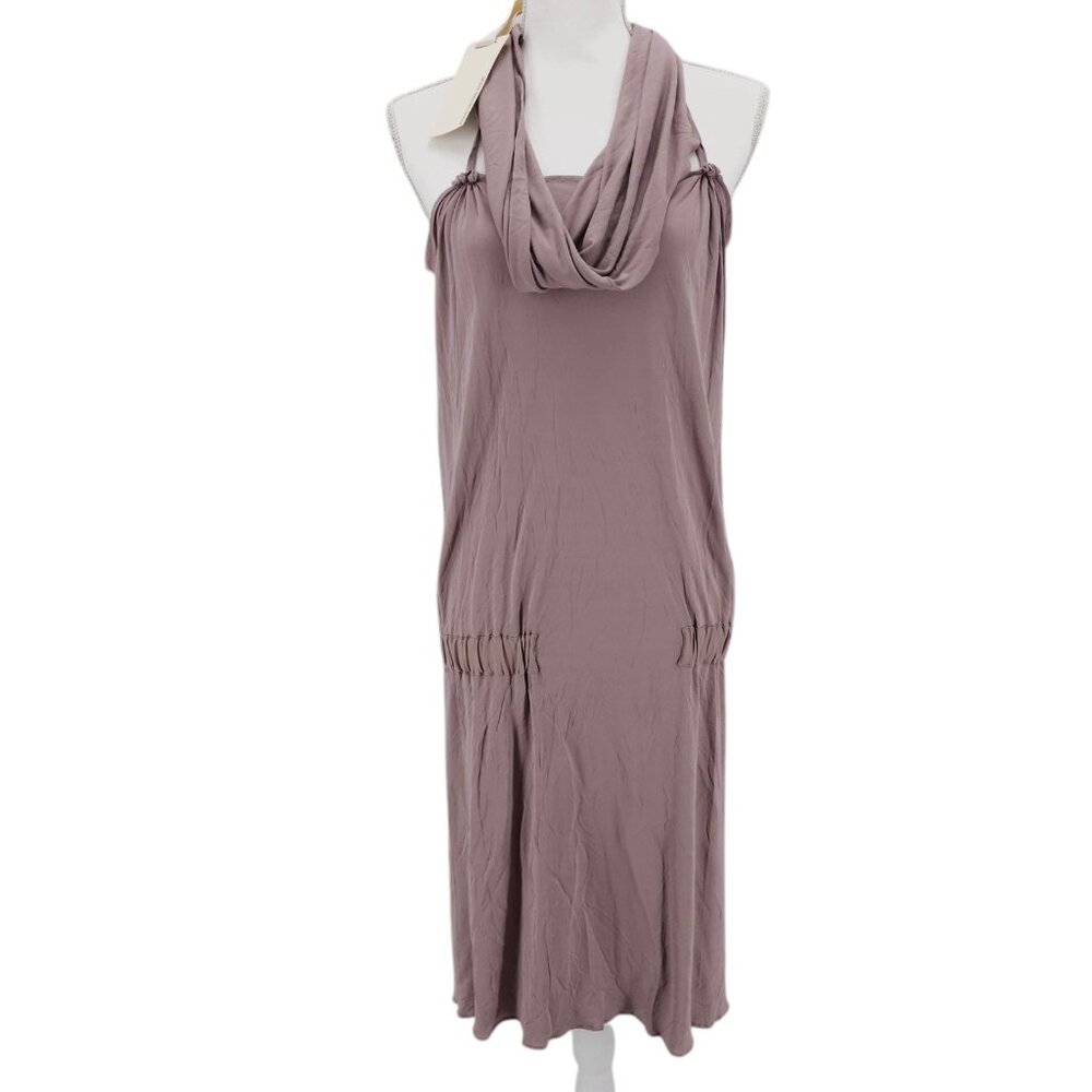 NWT ANNE VALERIE HASH Kelly Dress Parme Light Crepe Mauve Pink Couture MEDIUM